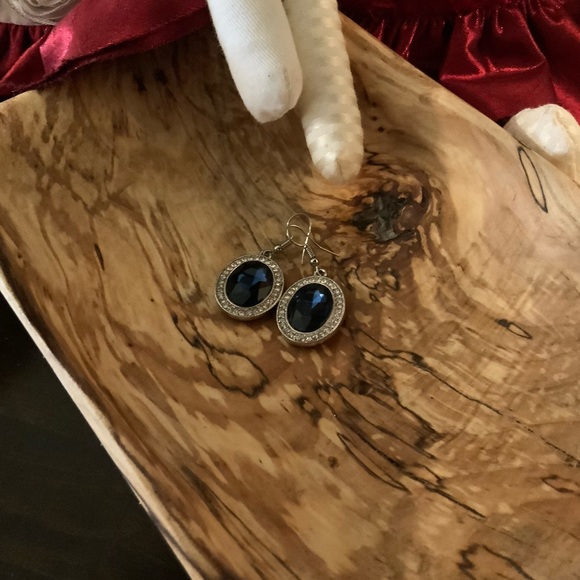 Dillards Jewelry Costume Drop Earrings Sapphire And Diamondhigh Quality Poshmark